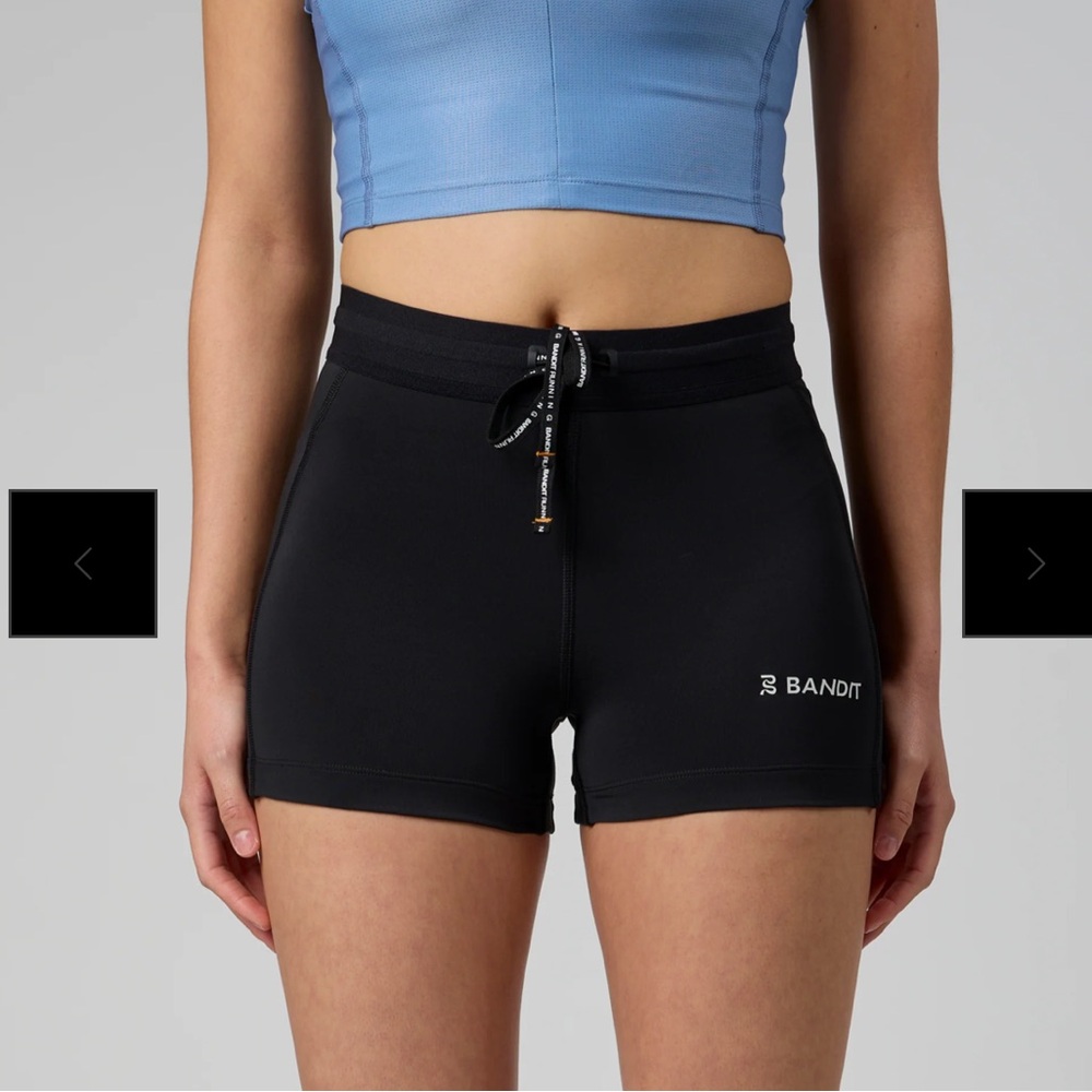 Black Women's Bike Shorts — High-Waist Active Short